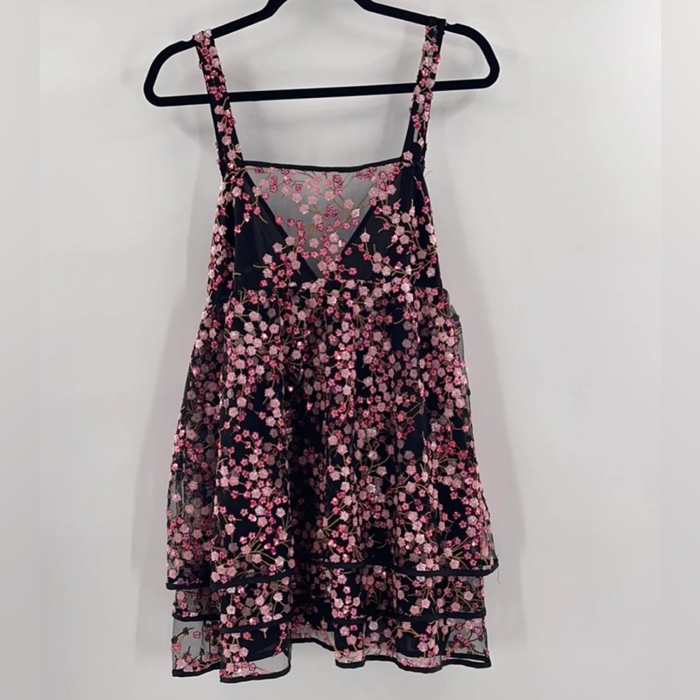 For Love and Lemons Sequin Ruffle Dress